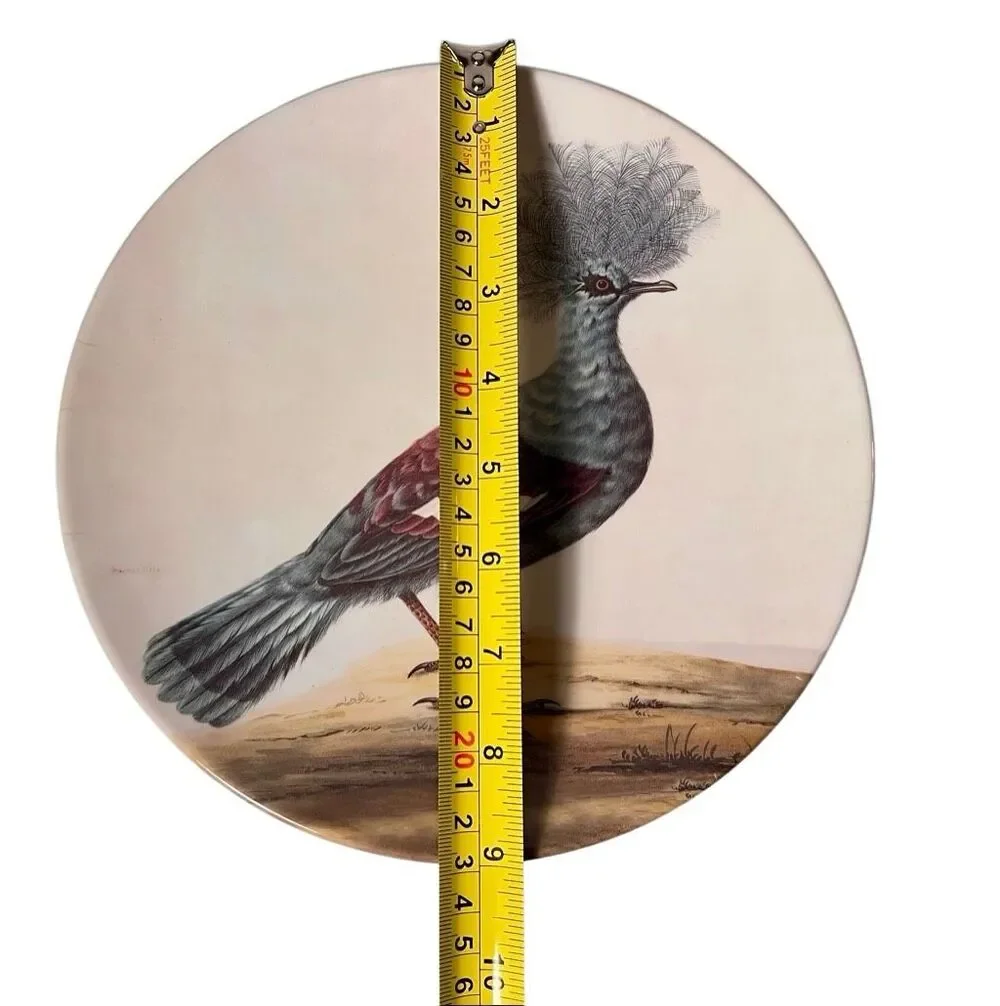 Vintage Z Gallerie Assorted Bird Images Melamine Plates Set Of 4